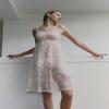 Feminine Full Slip Vfs0997 Lace And Lightweight Chiffon Spring
