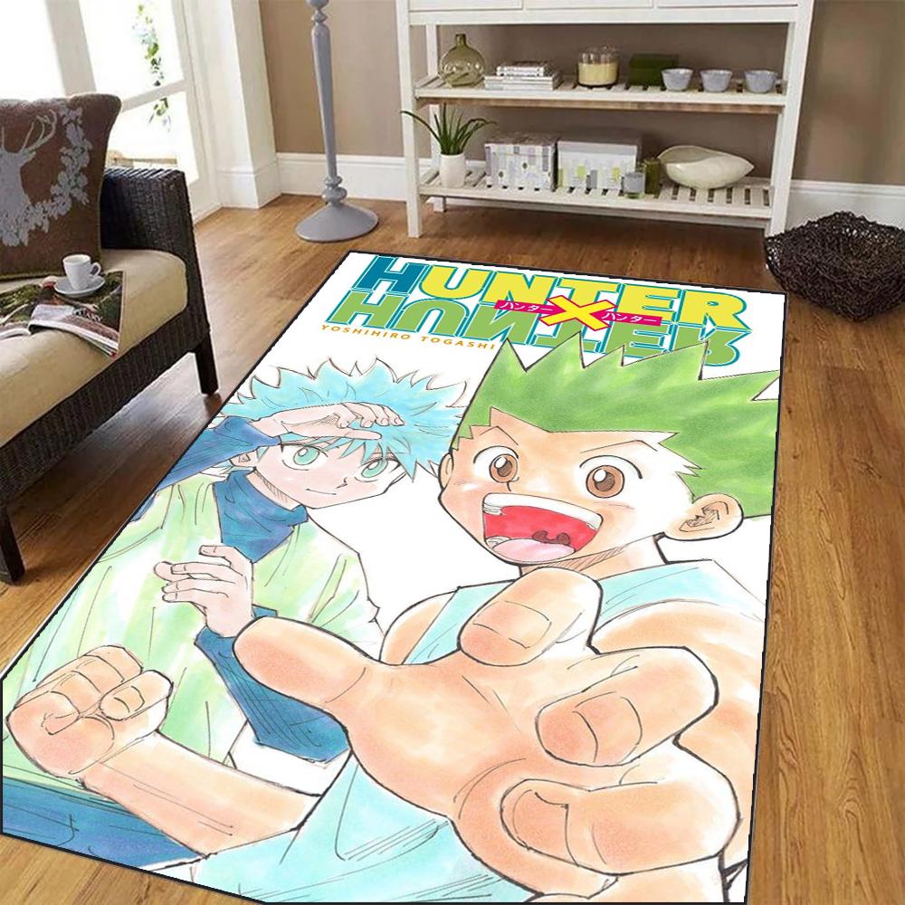 Japanese Anime Rug Hunter X Hunter Gon and Killua Soft Carpet for Living Room Decor Floor Mat Bedroom Cloakroom Sofa Area Rugs
