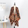 Outdoor Travel Camping Shawl Women'S Double-Sided Large Scarf Ethnic Style Warm Cape Shawl