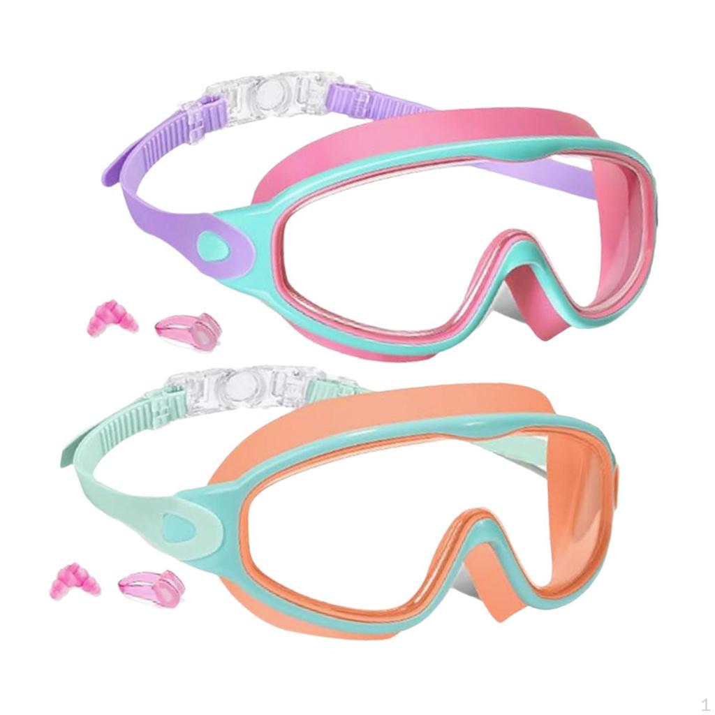 2 Pieces Kids Swim Goggles Pool Swimming Gear No Leakage Goggle Mask