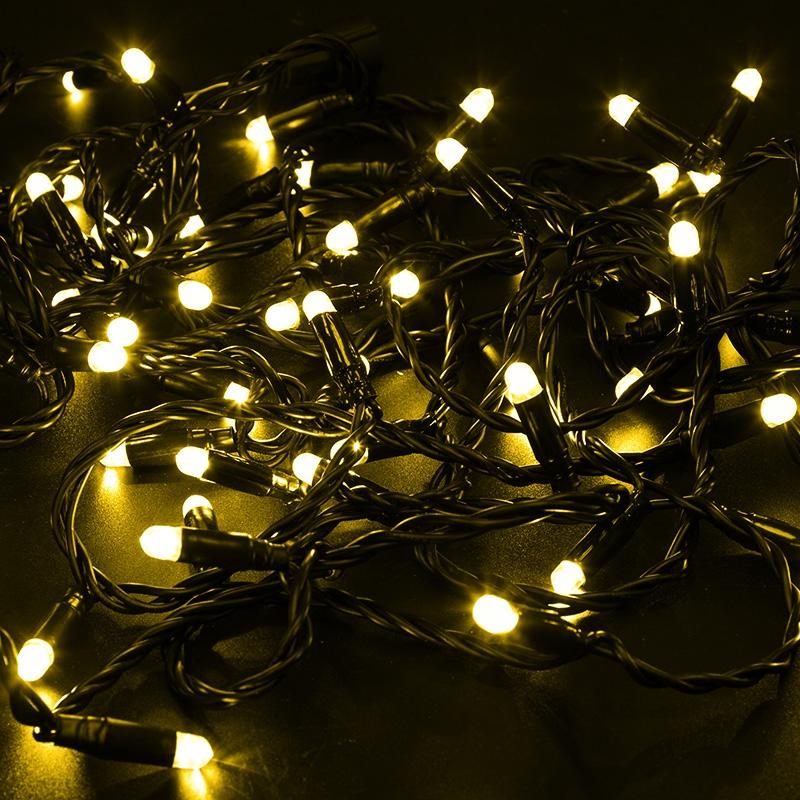 

Garland Neon-night thread 10m With Flickering Effect Black Pvc 24v Yellow 305-241