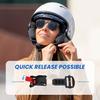 Helmet Quick Release Buckle Kit Stainless Steel Ratcheted Chin Strap Adapter for Motorcycle Helmets Easy tallation