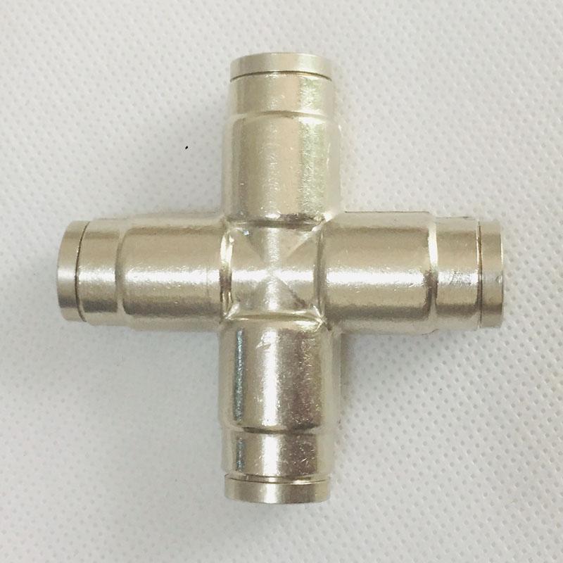 High Pressure Brass 9.52mm misting Nozzle Connector 3/8 Inch Slide Lock Connector Tee Elbow Straight Connector Spray Acce