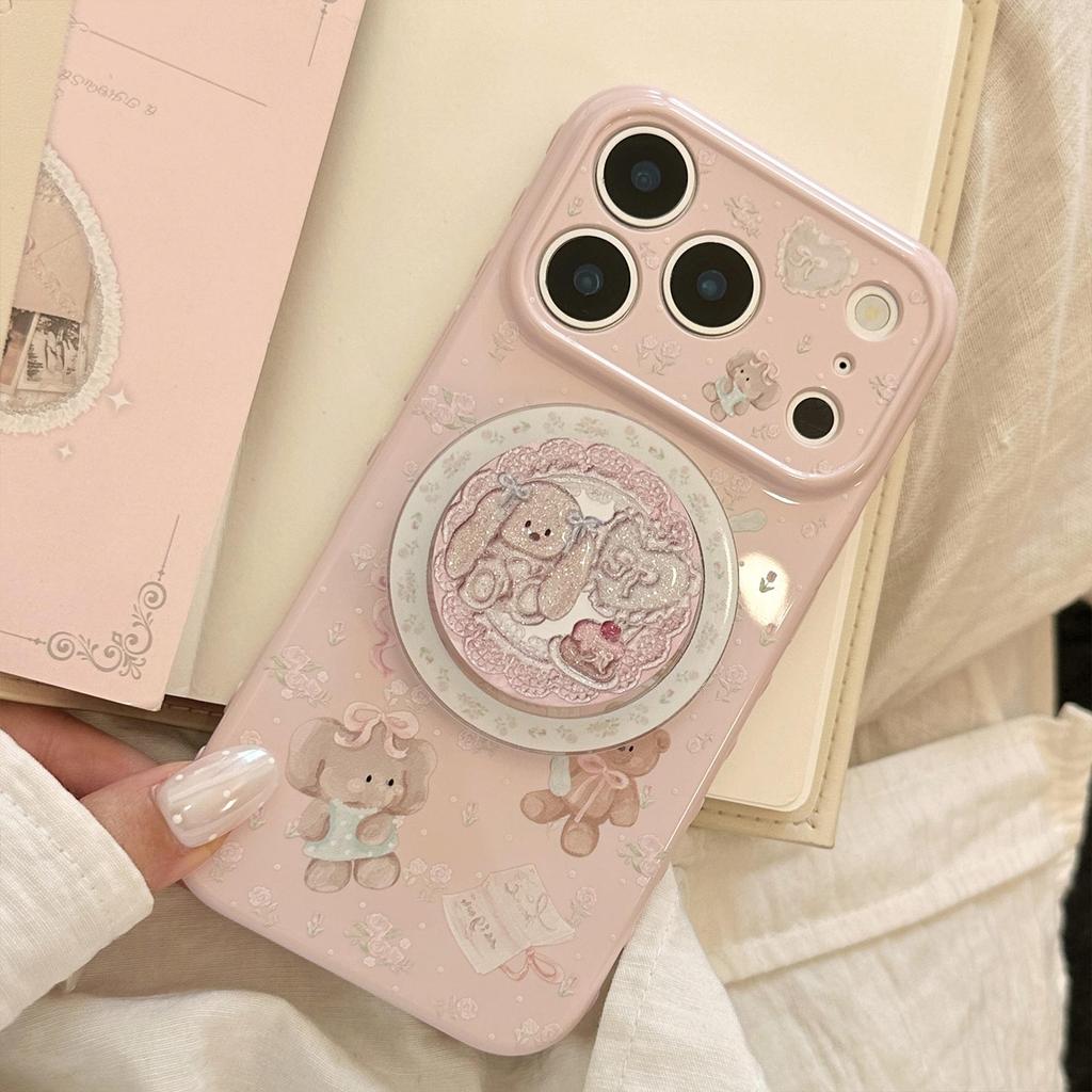 Glitter Magnetic Mount Phone Case for iPhone 16, iPhone 17, and iPhone 17 Pro Max