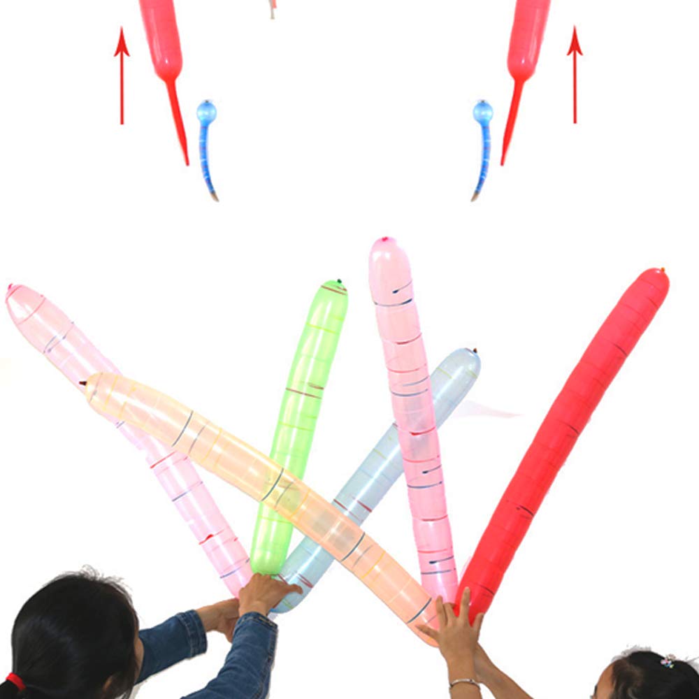100Pcs Fun Rocket Screaming Balloon Bright Color Balloon Rocket Giant Flying Whistle Balloons Go Up To The Sky  Kids Party Toy