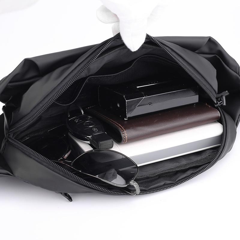 Multi-Function Men's Chest Bag Waterproof Nylon Shoulder Bag Travel Hiking Waist Pack Large Capacity Crossbody Sling Backpack