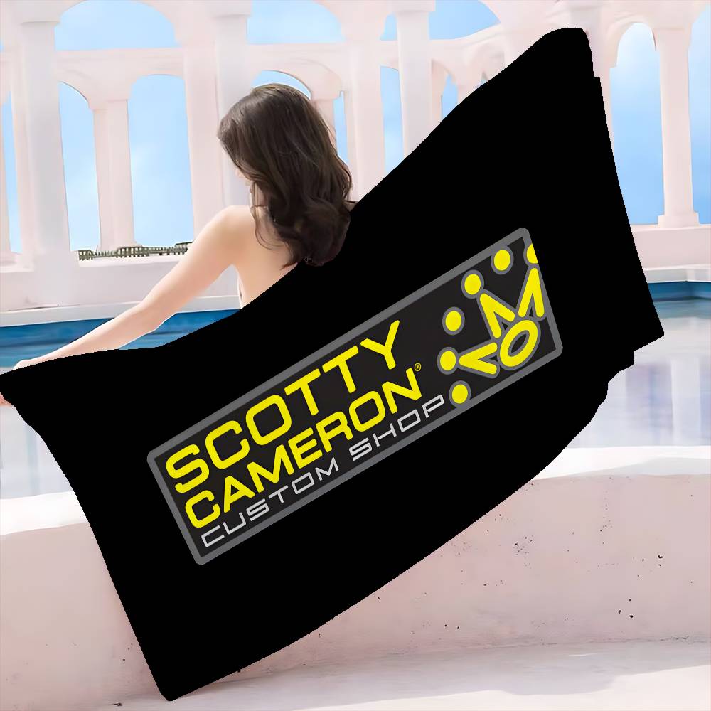 S-Scotty C-Cameron Sign Bath Towel Microfiber Soft Water Absorbing Breathable For Girl Kids Decorative Cartoon Beach Towel