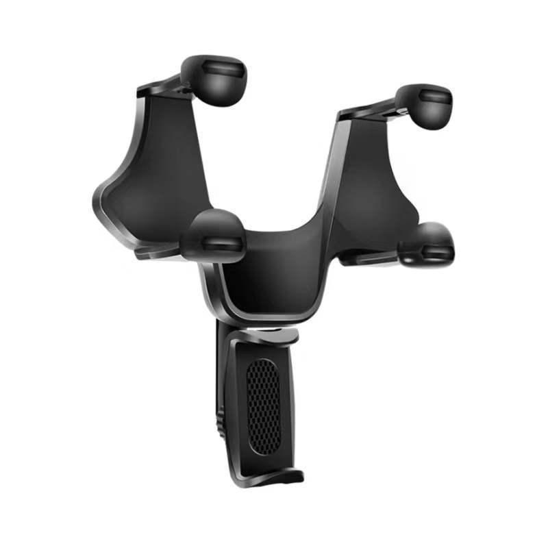 Multifunctional Car Rearview Mirror Phone Holder & Rotating Dashcam Mount Standard чёрный