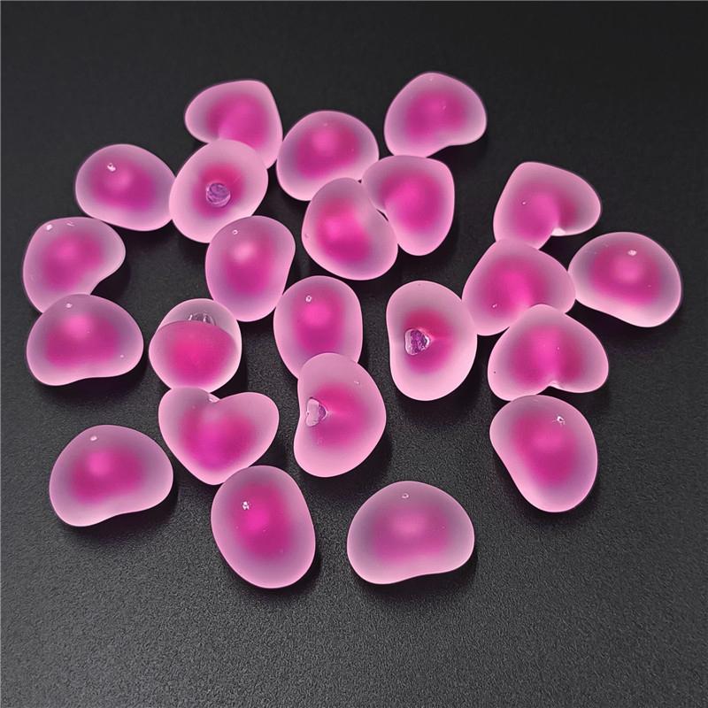Candy Color Jewelry Accessories Making Acrylic Beads 10pcs Creative Single Eyelet Loose Beads Pendant Necklace Bracelet  Beads