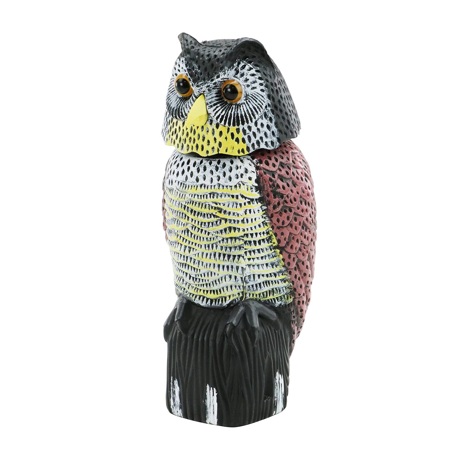 

Bird Swinging Owl with Realistic Eyes for Includes Mounting Safety-3 Repellent, 2, Deterrence, Screws, STYF-2 белый