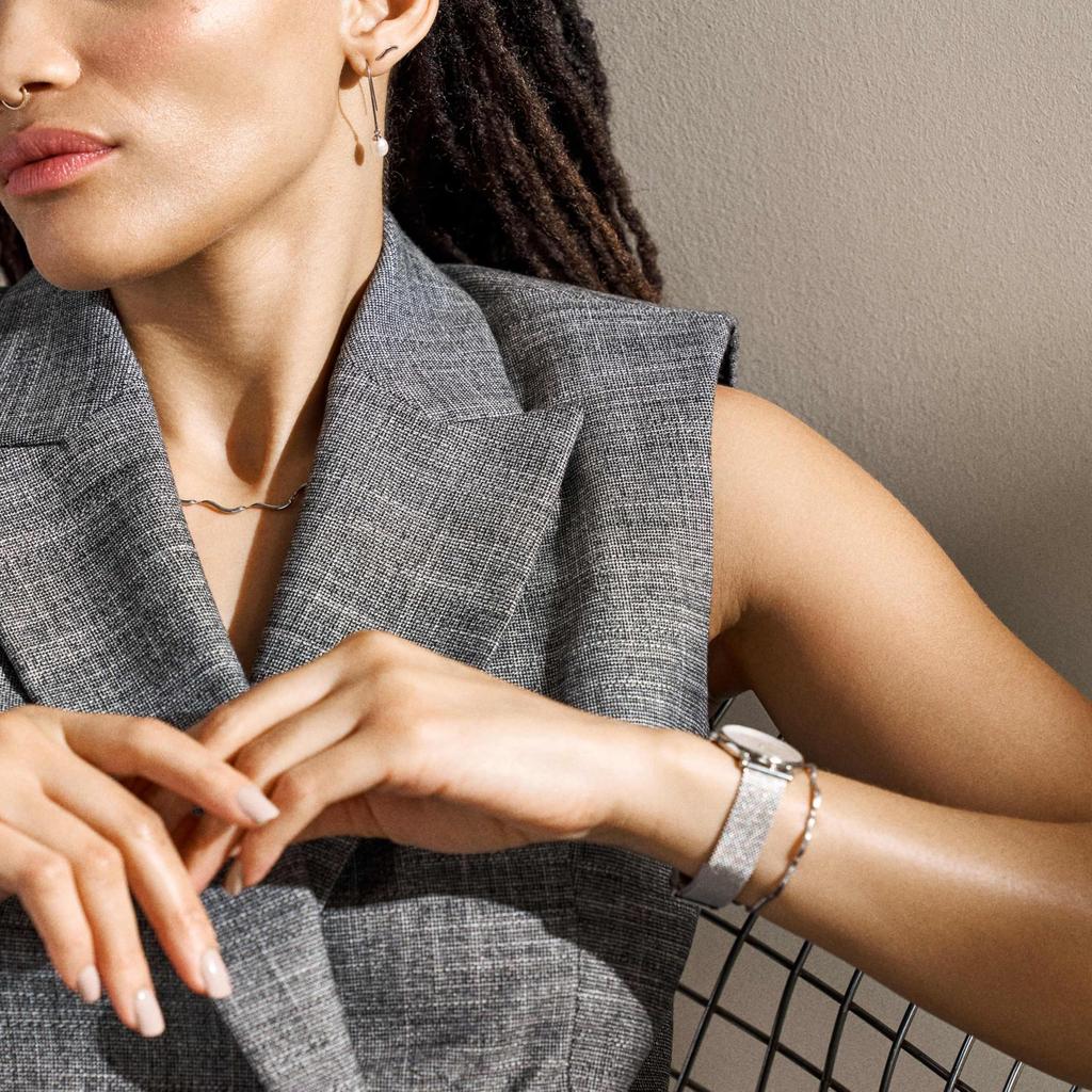 Skagen Women's Agnethe Pearl White Freshwater Pearl Pull-Through Earrings, SKJ1834040