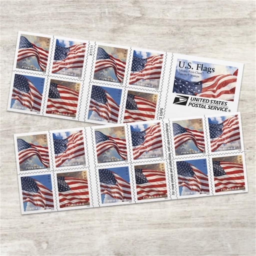100 Stück US. Flag Forever Stempel USA. Flaggen Briefmarken2024