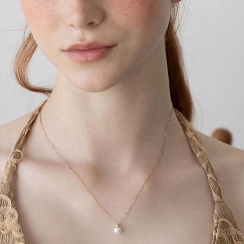 TATIANA (925 Silver) 6mm  Pearl Necklace NZ2491