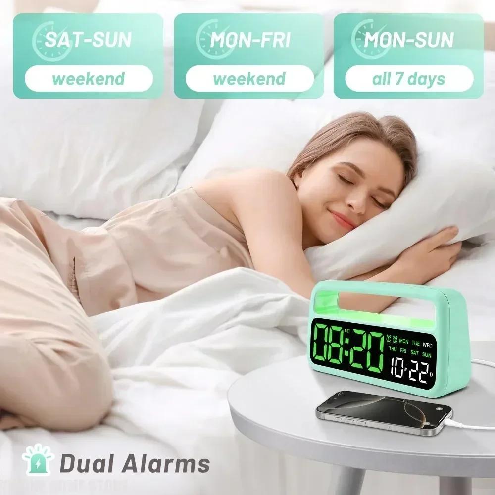 Lockable Alarm Clock with Phone Control Self Discipline Timer Timing Storage Box for Better Study Work Efficiency Desktop Clocks