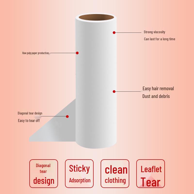 Tearable Lint Roller Refill for Pet Hair and Dust Removal on Clothes