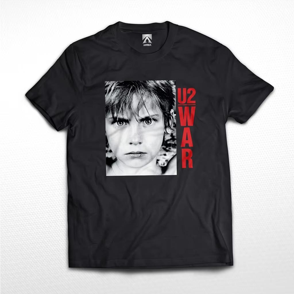 Men Nice U2 Band BoNo Adam Clayton Larry Mullen TShirt Gift Muscle TShirt Letter Pattern Pure 100 Cotton Printed TShirt S