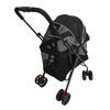 Foldable Pet Stroller Brthable Mesh with 2 Way   Canopy Detachable Food Tray Cup Holder Travel Cat Dog Stroller for Medium Large Dogs