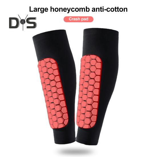Soccer Shin Guard Sleeves Calf Compression Sleeve with Honeycomb Pads Leg Protection Shin Pad for Kids And Adults Soccer Football Sports