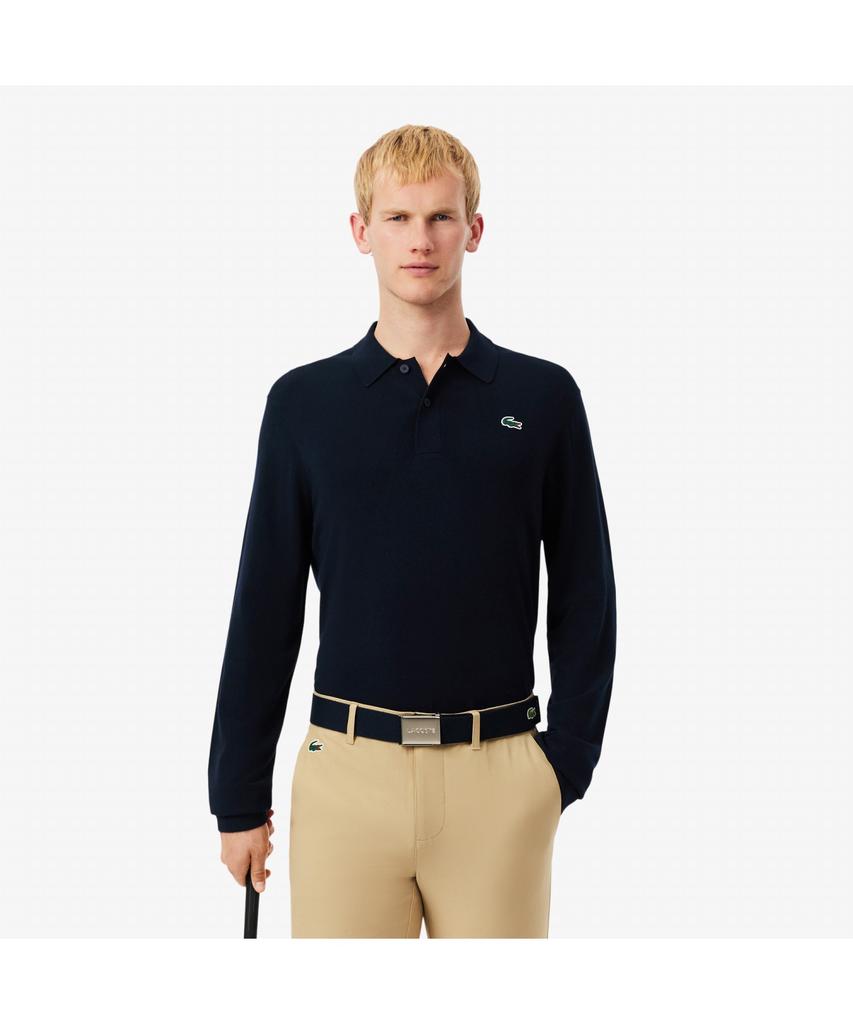 LACOSTE Men'S Basic Golf Long Sleeve Polo Sweater Ah4812-55N 166