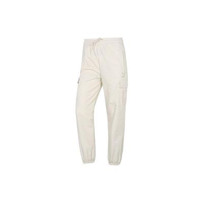 SS22 Einfarbige Cargo-Sweathose Damen Unterteile Weiß 535179-99