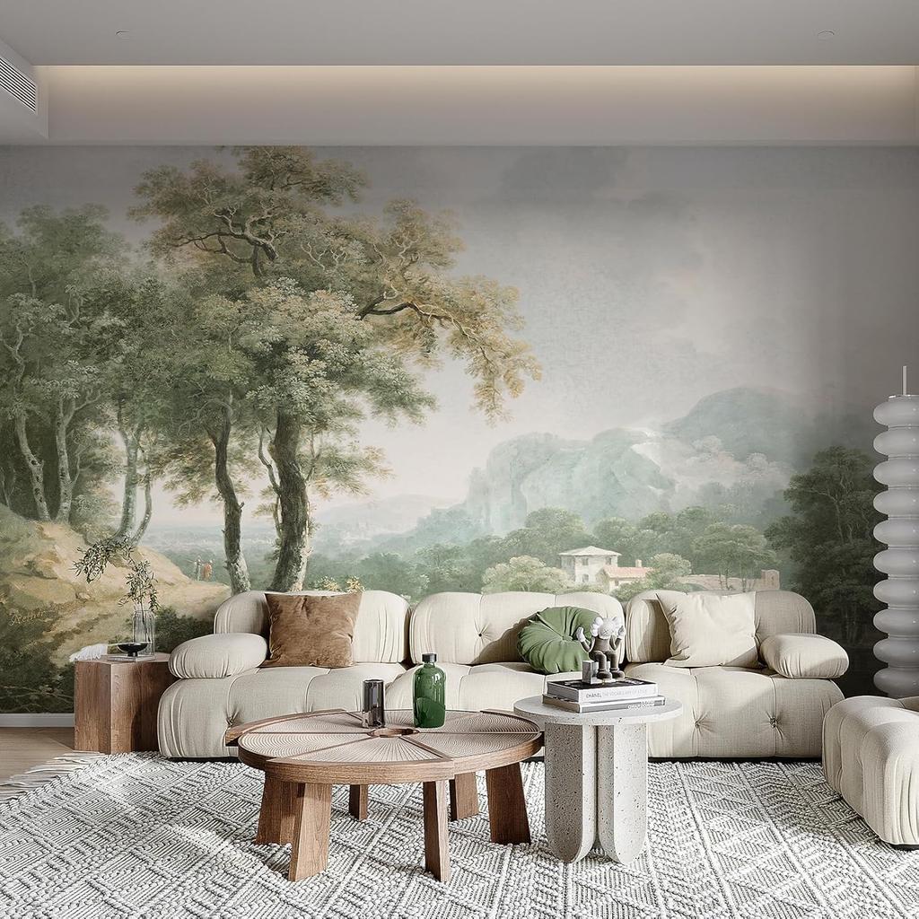 Premium Large Mural Wallpaper Decal Luxury Chinese Landscape Nature Wall Art Home Decor Decoration Poster Polyester Print