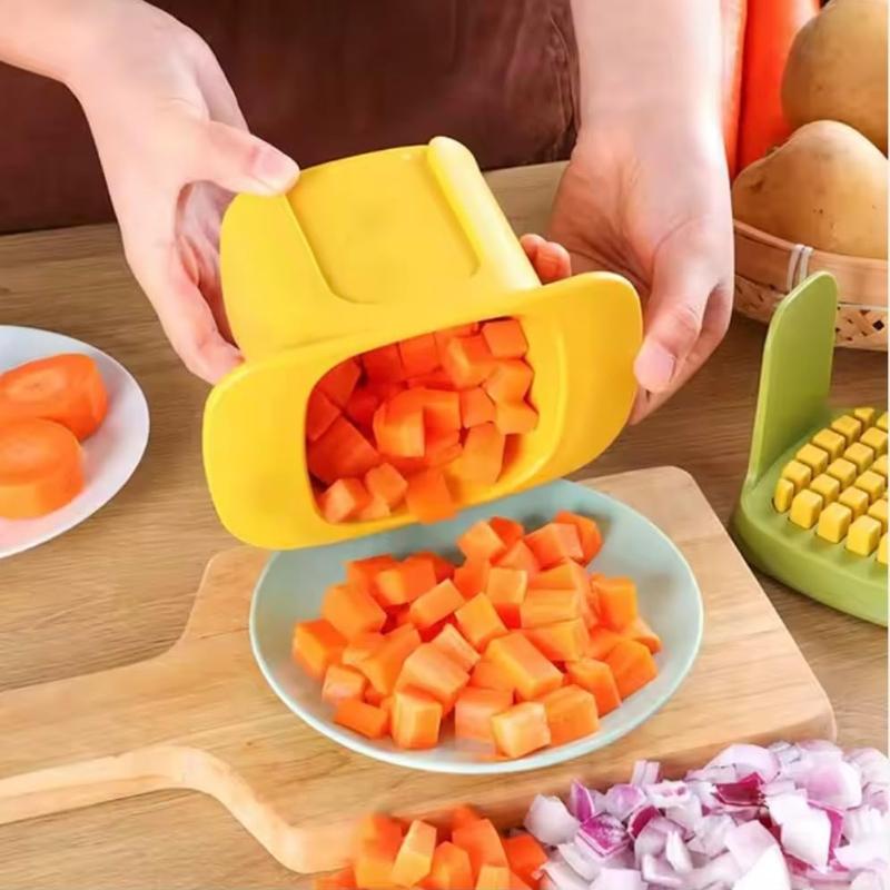 Potato Slicer, Household Kitchen Melon Fruit Vegetable Hand Press Cucumber Slicer Vegetable Shredder