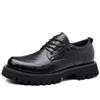 Large Toe Shoes for Men's Work Attire Lace Up Commuting Formal Shoes Men's Genuine Leather Casual Shoes Free Delivery