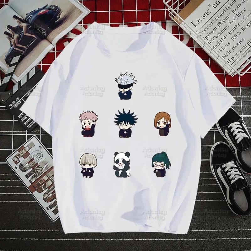 Gojo Satoru Jujutsu Kaisen Otaku Harajuku Man T Shirts Tees Shirt Tops Design Short-Sleeved Aesthetic Anime T Shirt