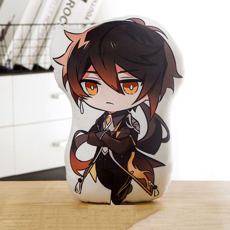 Genshin Impact 45cm Plush Doll Cushion Featuring Cozy Characters For Home Decor