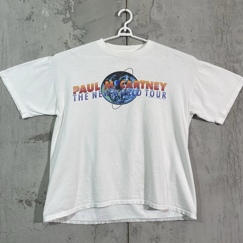 Vintage Paul McCartney 1993 The New World Tour Concert T-Shirt Fan Gift Unisex T-Shirt L