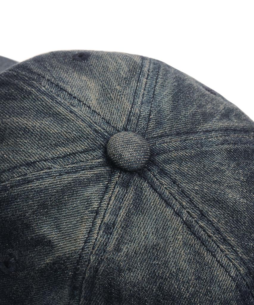 DOFFJASON Vintage Washed Denim Ball Cap Indigo