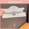 Elegant Zircon And Artificial Pearl Chunky Bracelet With Geometric Style For Ladies