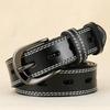 Women's Genuine Leather Hollow Pin Buckle Belt - Fashionable, Versatile, Retro Casual Waist Belt for Jeans