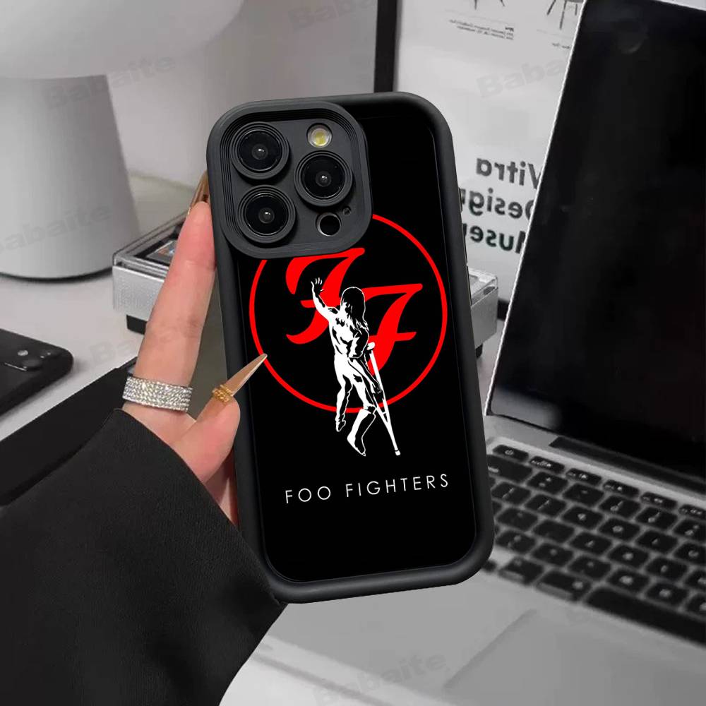 Band F-Foo F-Fighters Classic Rock Phone Case For IPhone 17 16 15 14 13 12 11 Pro Max Plus Silicone Shockproof Case