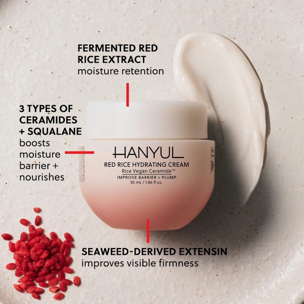 Hanyul Red Rice Hydrating Cream With Ceramide 1.86 Oz 55 Ml