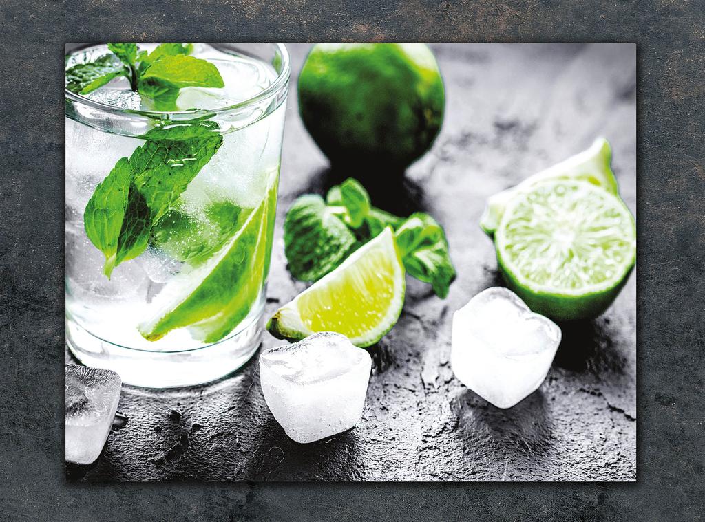 SZKLANA DESKA DO KROEJNIA 30x22 LIMONKA