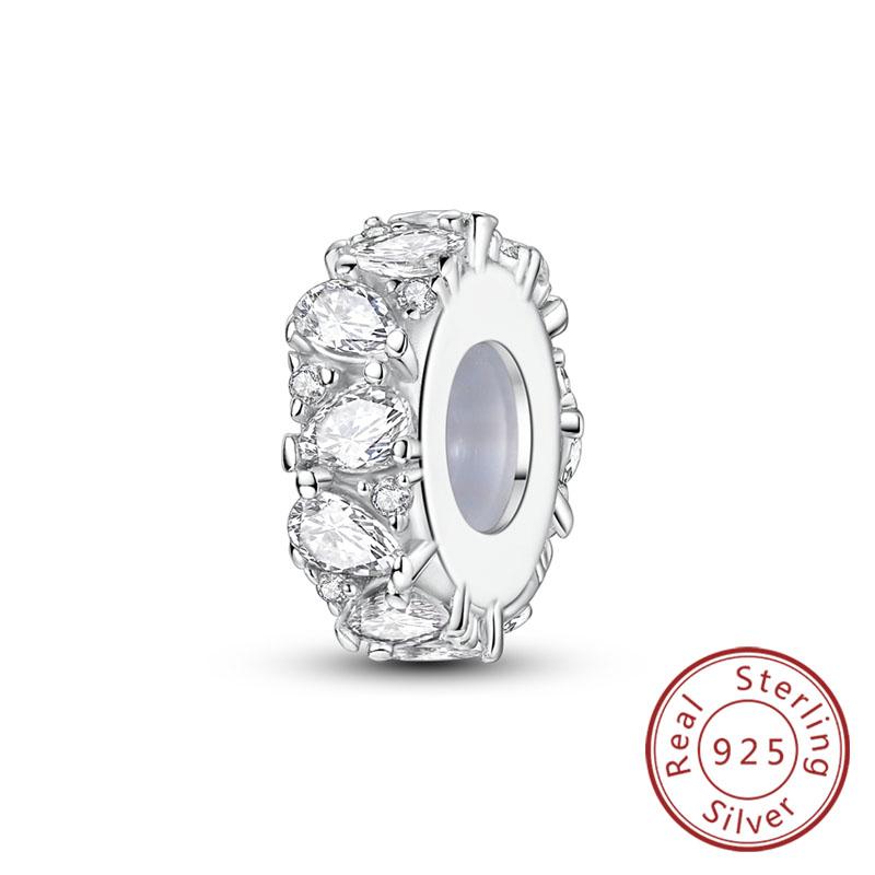 New Original Copper Charms Beads Pendant Owl Bow Round Simple Zircon Beads For Women Fine Jewelry Making