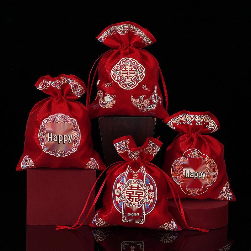 Wedding Cloth Gift Bags for Candy and Favors