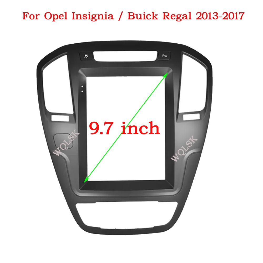 WQLSK 9.7 Car Radio Fascia Damage-free Special Kit Car DVD Player Frame For Buick Regal 2009-2013 For Opel Insignia 2009-2013 frame