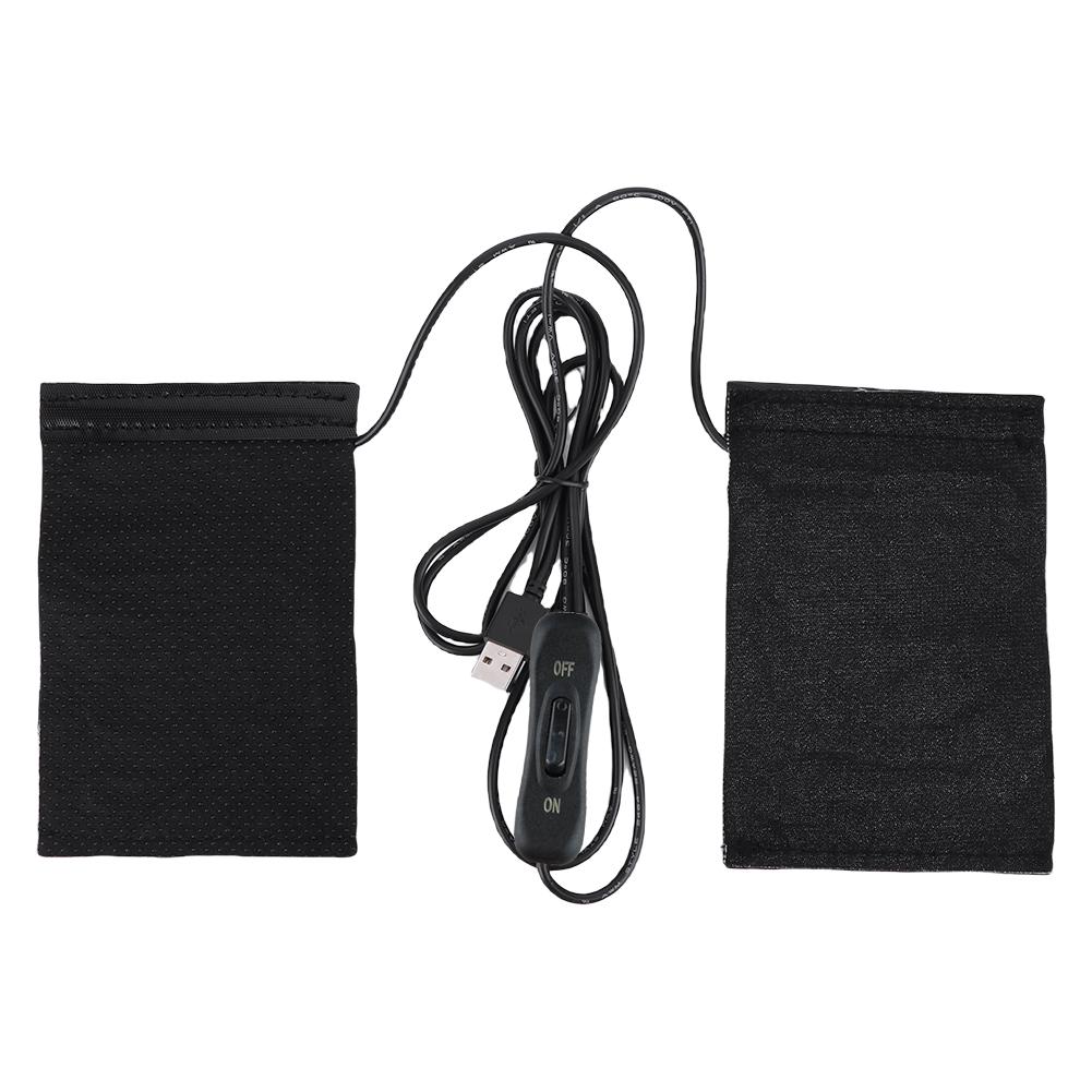 12V USB Motorcycle Heating Handlebar Cover Anti Slip Electric Heated Grip Cover Electric Heated Handle Cover for Outdoor Riding