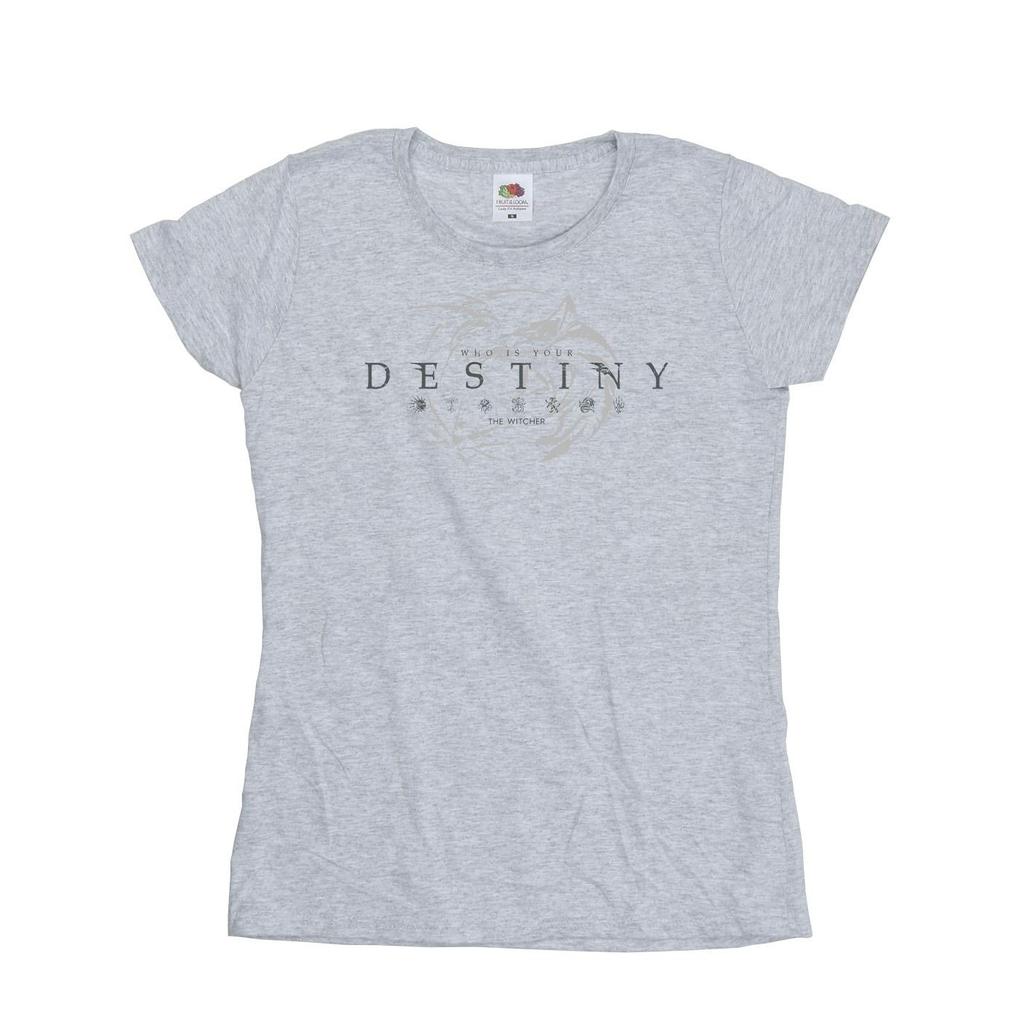 Netflix Womens/Ladies The Witcher Wolf´s Destiny Cotton T-Shirt
