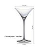 4PCS 145ml Cocktail Glass Martini Glasses Set of 4