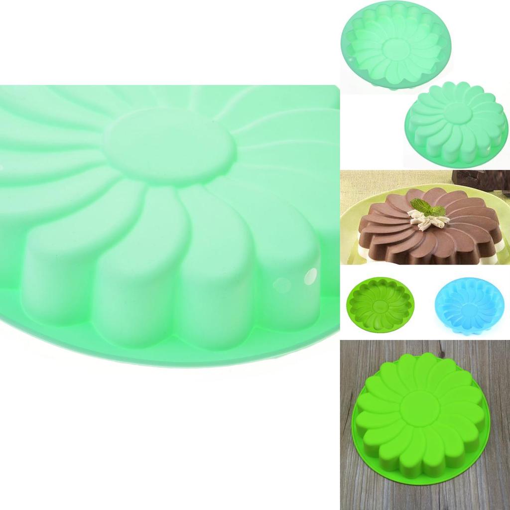 Premium Silicone Round Flower Cake Mould For Delicious Cakes And Confections