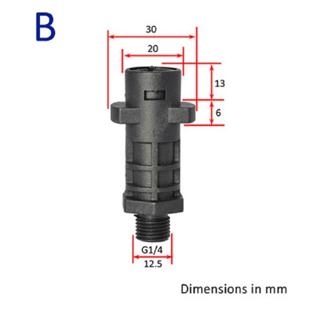 Pressure Washer Spray Torch Nozzle Quick Connector External Thread Adapter Foam Generator Practical Accessories Hardware