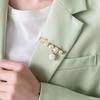 6Pcs Premium Faux Pearls Brooch Pin Wardrobe Accessories For Dresses Hats Shawls - Romantic Valentines Day Accent Elegant Temperament Decorations