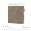 Ruyue Italian Minimalist Fishbone Pattern Cotton Linen Blackout Curtains In Milk Tea Color for Bedroom & Living Room