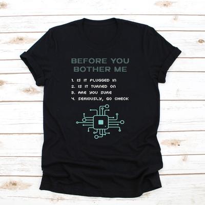 Funny Tech Support Shirt Cool Computer Cotton Tank Top Programmer Web Developer Crop Tee Repair Tshirts IT Support Gift Present