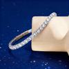 Women's Shine White Crystal Bracelet, Trendy Charm Tennis Chain Wristband, Wedding Party Gifts Jewelry Wholesale