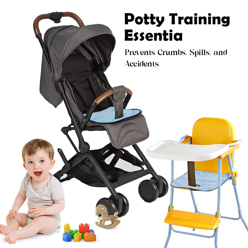 Car Seat Protector Set Universal Leather Seat Guard Waterproof Baby Mat for Crumbs and Potty Training 2-in-1 - Anti-Slip + Spills,