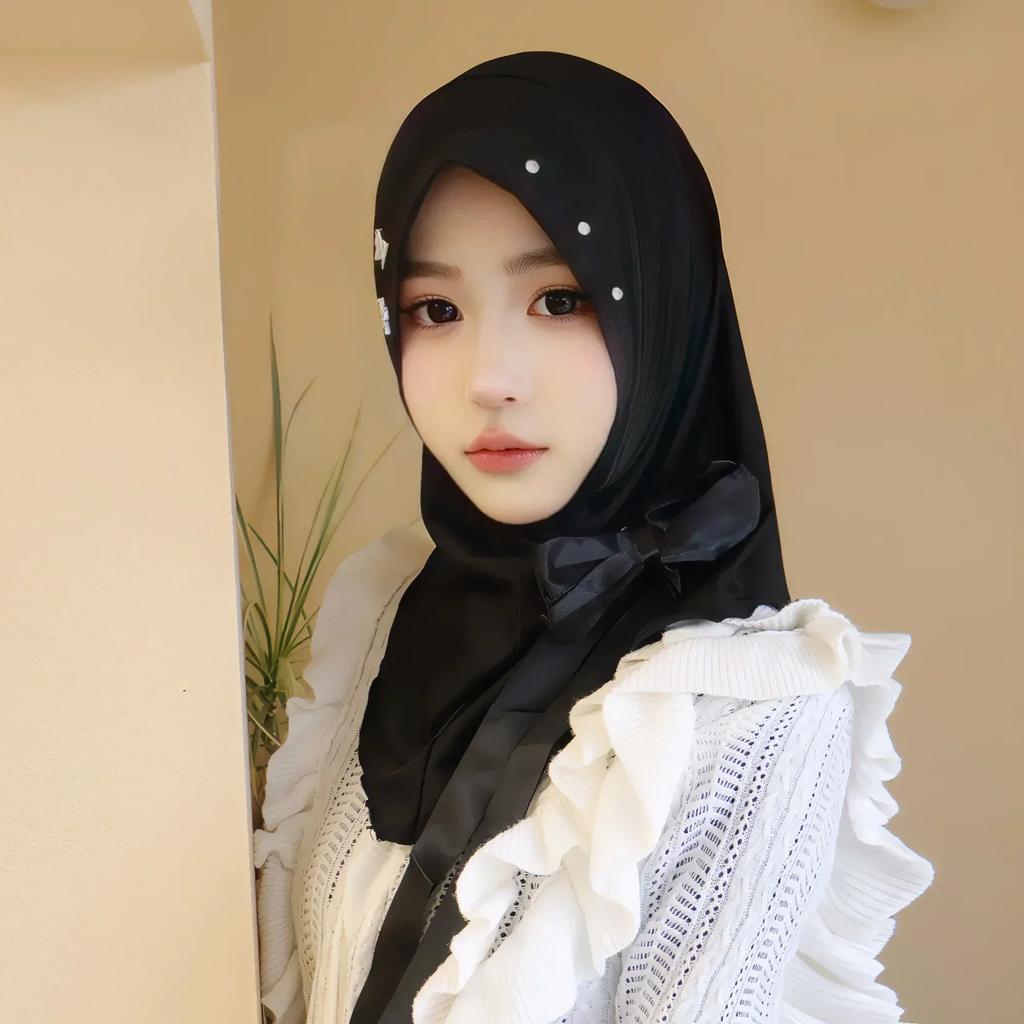 Ramadan Hijab Instant Femei Eșarfă Musulmană Lanț Eșarfă de Cap Înfășurări Elastic Acoperire Cap Gât Șaluri Amira Hijaburi Islamice pentru Rugăciune Turban